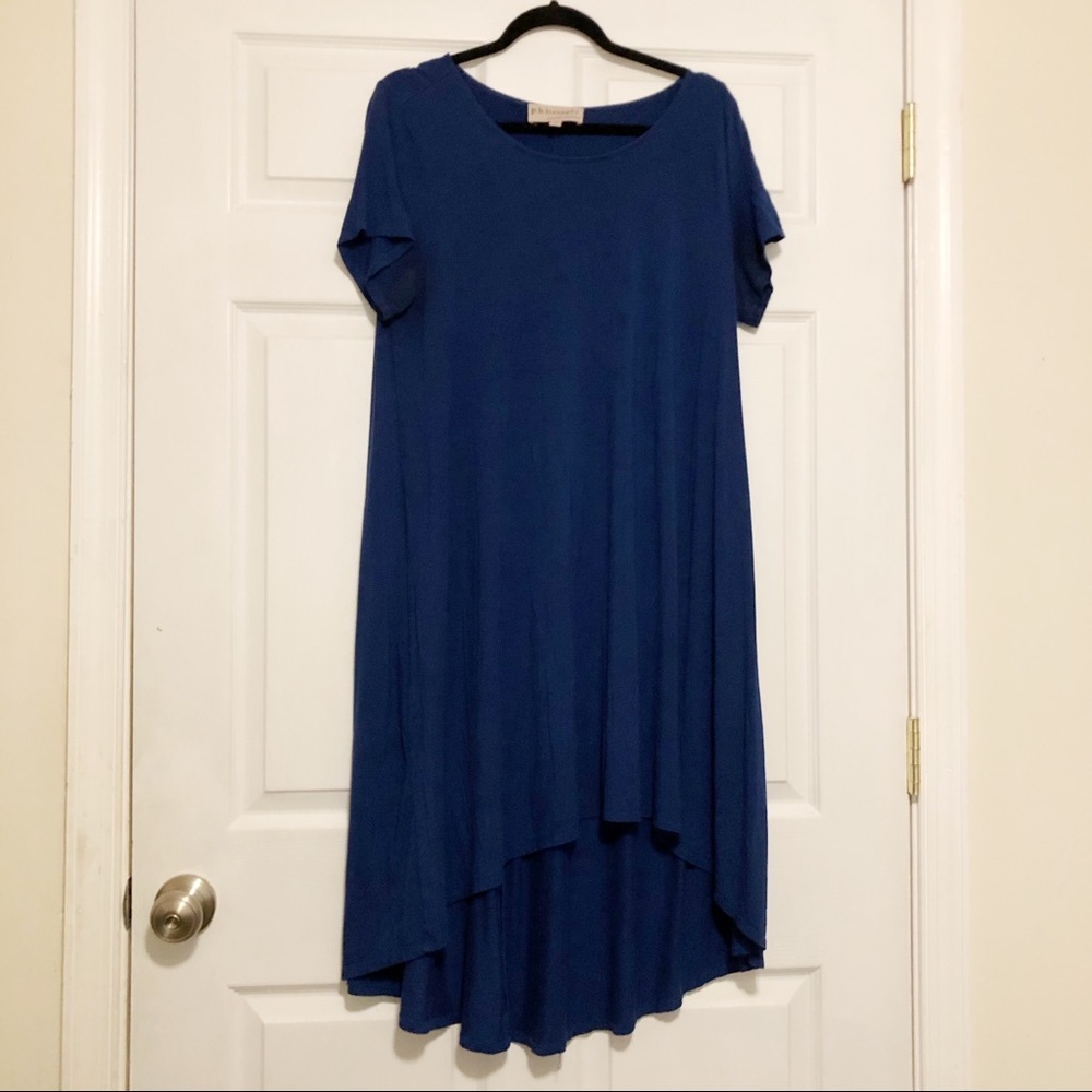 Philosophy Republic High Low Dress Blue XL